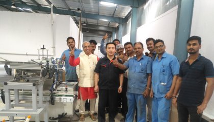 Senmei paper tube cutting line in Egypt